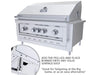 Close-up of Sunstone SUNJK40 40" jacket with optional corner peg-legs for portable countertop use and temporary outdoor cooking.