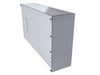 Front view of Sunstone SUNJKDIV6 6-Inch 304 Stainless Steel Divider Panel for universal appliance jacket customization.