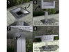 Rendering of a SUNJKPOST installed in a commercial outdoor setting with a Ruby series gas grill.