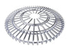 Sunstone SUN24PCB-GRATE 20-inch raised cooking grate, polished stainless steel round insert with radial bars for grill or burner.