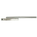 Sunstone P-GBurner 16" stainless replacement burner, side profile with gas inlet and row of flame ports for outdoor grill repair.