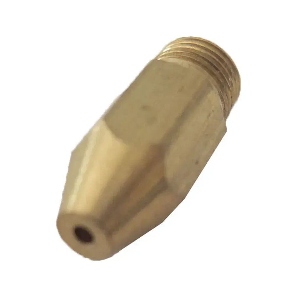 Sunstone P-Orfice-IR-NG IR natural gas orifice for grill valves, brass NGorifice fitting replacement part, close-up on white background.