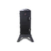 Broil King Vertical Gas Smoker in closed position with front thermometer, dual access doors, and sturdy black base on a light gray background.