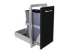 Wildfire WFTRDW1426-BSS Roll-Out Outdoor Trash Drawer 14" Angled View
