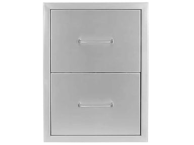 Wildfire WFDDW1622-SS Double Access Drawer 16" × 22" Front View