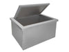 Wildfire WFLIC 304 Stainless Large Ice Chest Open Lid Angled View