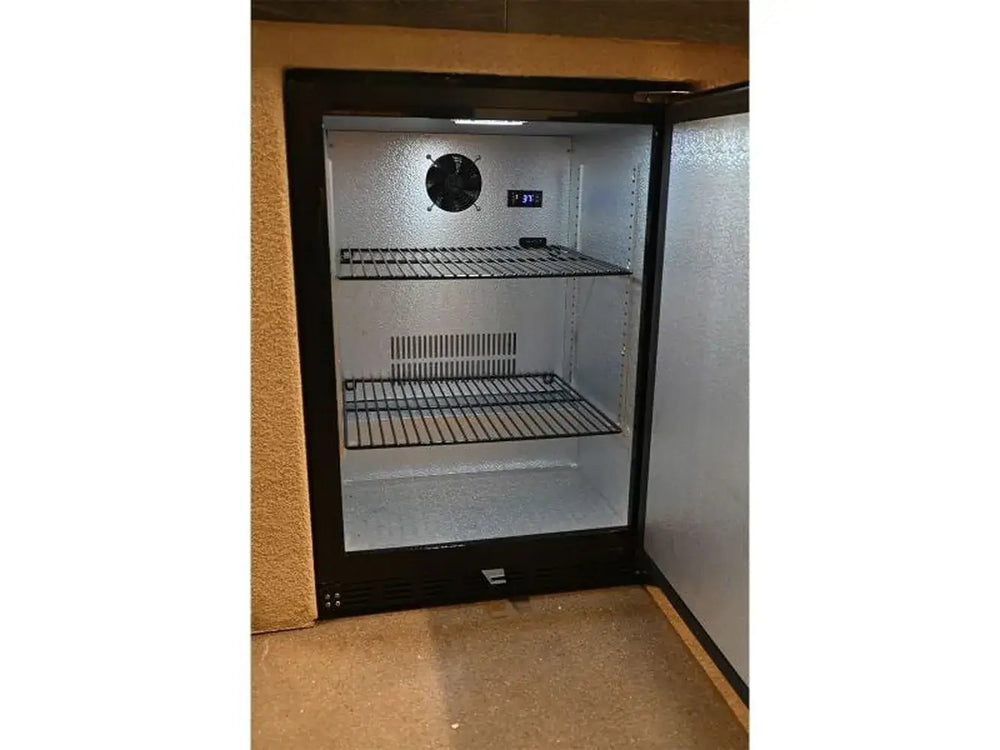 Wildfire WFR24 24" Outdoor Refrigerator 5.3 Cu. Ft. Open Door Angled View