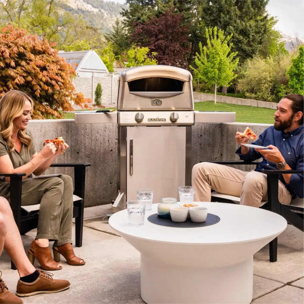 Aesthethic Outdoor Pizza Setup with Blackstone Select Pizza Oven