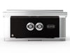Front view of Wildfire Ranch Pro Black Stainless Steel Power Burner – 60,000 BTUs with precision dual burner controls and contemporary black-and-silver finish for powerful outdoor culinary performance.